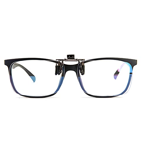 FONHCOO Blue Light Blocking Glasses 2 Pack Clip on for Women & Men - Clips On Your Prescription or Reading Glasses Lightweight Rimless Frameless Anti-Glare, Anti-Fatigue - Image 5