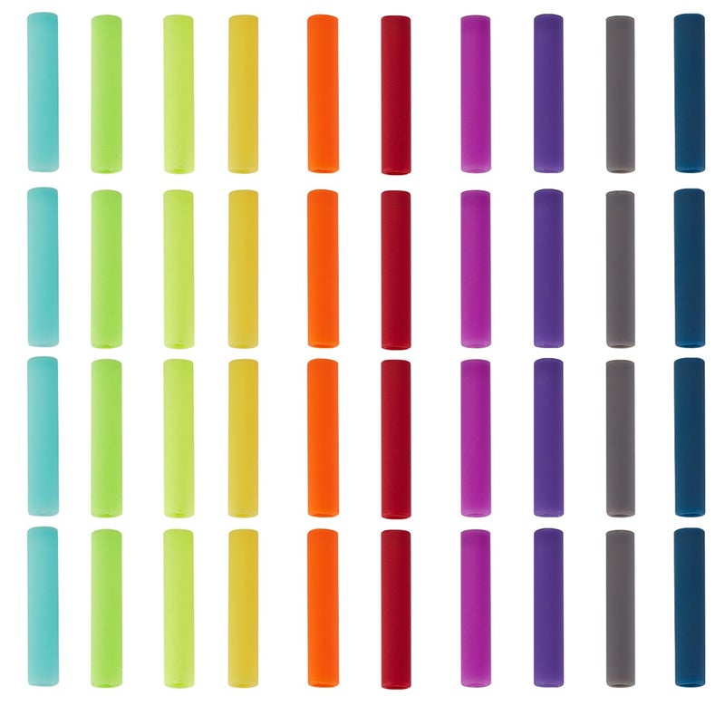 1set 10 sets 10 colors Plastic Aglets for Shoelaces Shoelace Tips Head Column Mixed color 25x4.5mm 1 set/color - Image 1