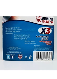 AMERICAN SHAVE X3 3Blade pivoting razor 2cartridge  - Image 2
