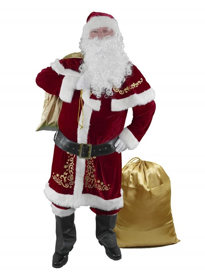 Plus-size Christmas Clothing For Men - Santa Claus Christmas Outfit with Beard - Image 2