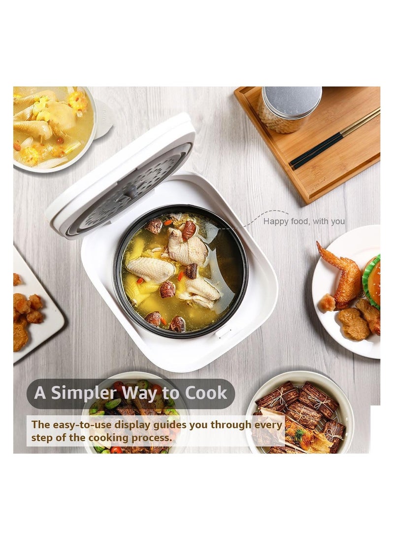 XVersion - XVersion 2.5L Digital Rice Cooker – Multi-Function Electric Cooker & Steamer, 4-Cup Non-Stick Smart Cooker with Auto Shut-Off & Keep Warm, Compact Multi-Cooker for Rice, Soup, Egg Boiler & More - Image 1