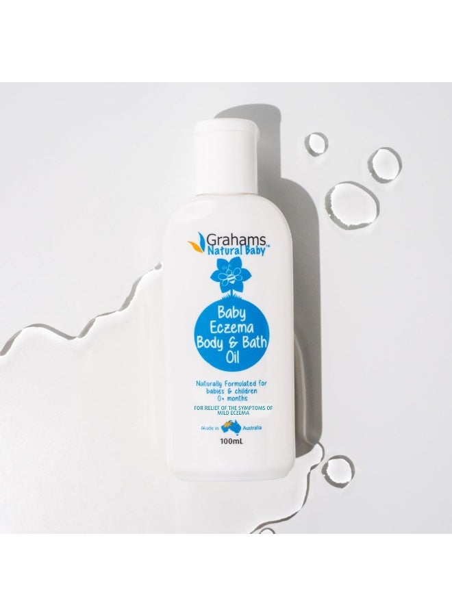 Grahams Natural زيت الجسم والاستحمام للأطفال المصابين بالإكزيما - Image 2