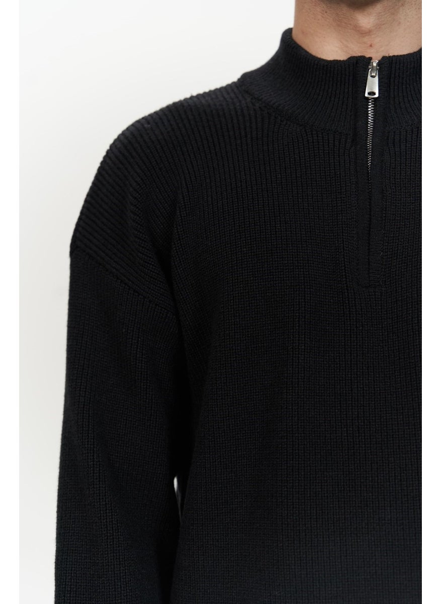 Mathis Black Turtleneck Men's Knitwear Sweater - pzsku/ZF070E7A55783CC808B3DZ/45/_/1741093496/7d96ff3b-24f9-4956-a712-54c3fd7f00b0