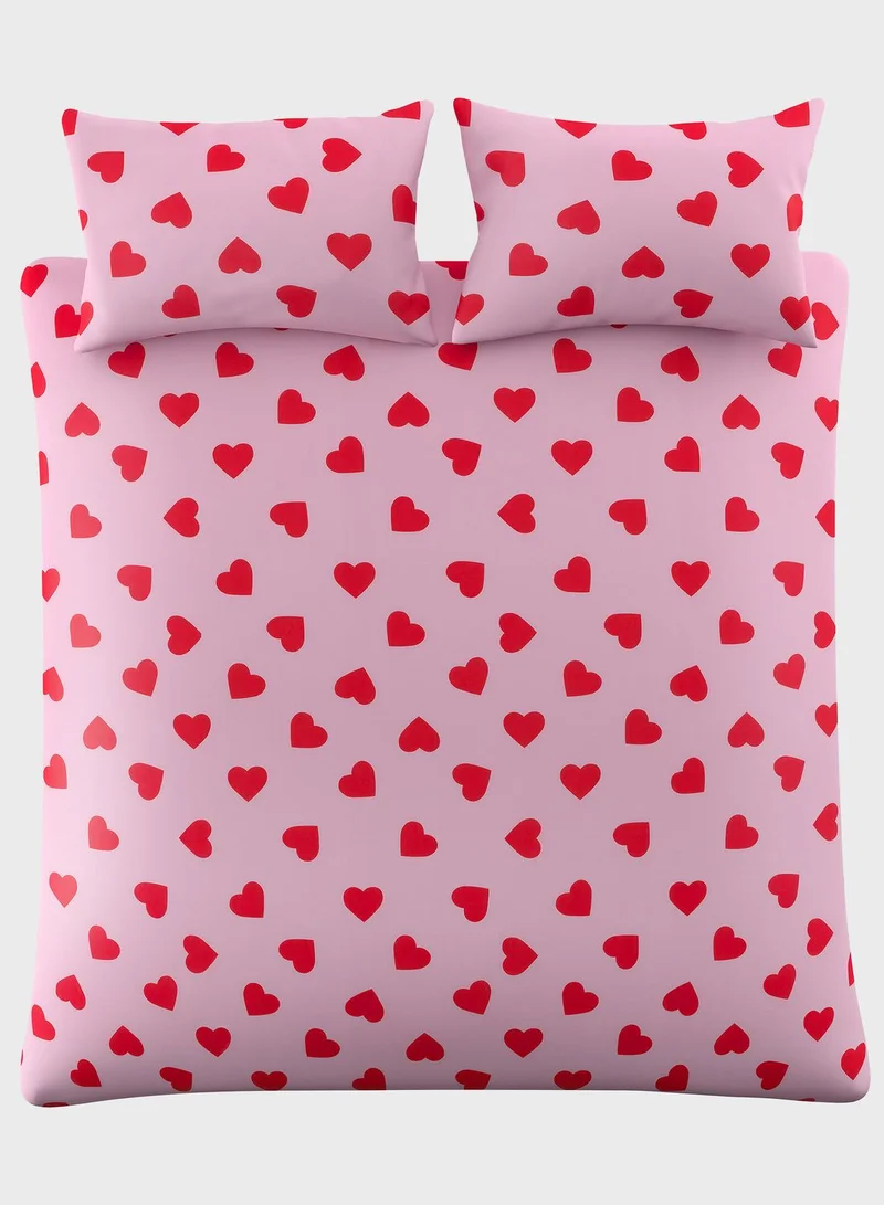Skinnydip London Hearts King Bedding Set 230Cm X 220Cm