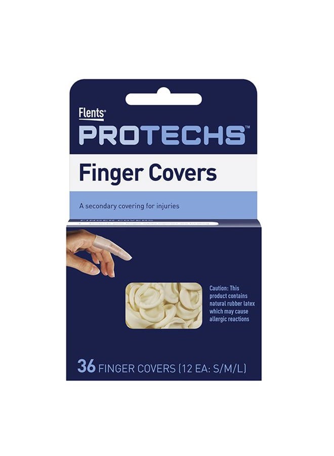 Flents First Aid Finger Cots, Protects Finger While Healing From Injury, 36 Count - Image 1