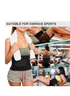 Vparty Waist Trainer for Women & Men – Premium Sweat Belt Waist Trimmer, Stomach Wrap, Belly Band for Weight Loss, Core Support, Fitness Training, Postpartum Recovery, Adjustable Waist Trainer for Slimming and Toning  - Image 3