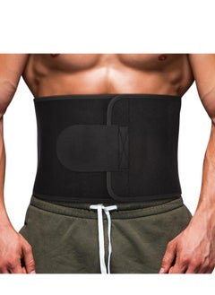 Vparty Waist Trainer for Women & Men – Premium Sweat Belt Waist Trimmer, Stomach Wrap, Belly Band for Weight Loss, Core Support, Fitness Training, Postpartum Recovery, Adjustable Waist Trainer for Slimming and Toning  - Image 4