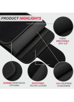 Vparty Waist Trainer for Women & Men – Premium Sweat Belt Waist Trimmer, Stomach Wrap, Belly Band for Weight Loss, Core Support, Fitness Training, Postpartum Recovery, Adjustable Waist Trainer for Slimming and Toning  - Image 2