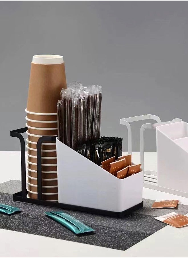 Generic Coffee Station Organizer Paper Cup Dispenser Coffee Bar Bin Box for Milk Tea Shop Restaurant  - Image 3