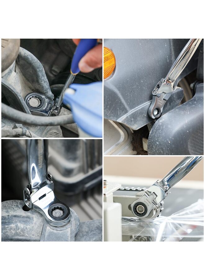 يُسلِّم مجموعة مفاتيح ربط مرنة 12 في 1، مجموعة مفاتيح ربط مرنة 8-19 مم مع رؤوس قابلة للتبديل لإصلاح الميكانيكا - Image 5