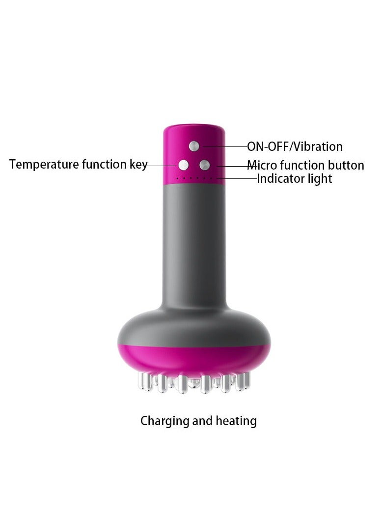 general Micro-current heating vibration scraping device handheld massager body electric meridian massage brush - Image 3