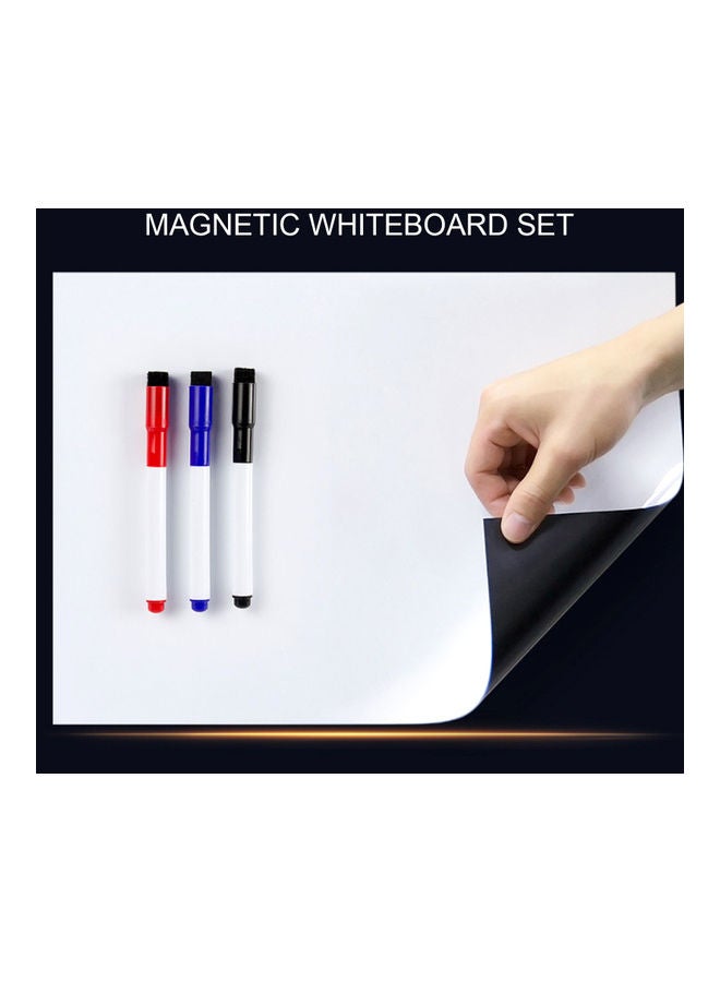 Loquat Adjustable Soft Magnetic Whiteboard Set White/Blue/Black - Image 4