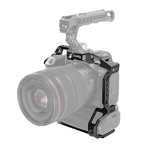 SmallRig R5 R6 Camera Cage for Canon R5 R6 with BGR10 Battery Grip Aluminum Alloy Film Movie Making Camera Video Cage with Shoe Mount 3464B