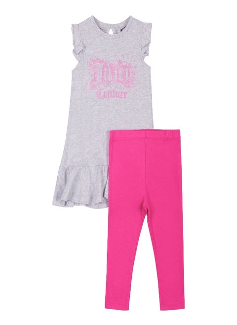 Juicy Couture Luxe Velour Diamante Shorts Grey