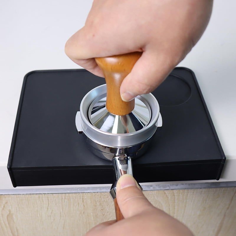 Salomayes Espresso Tamping Mat 8"x6" â€“ Compact Non-Slip Silicone Tamper Mat, Food-Grade Coffee Tamping Station for Home Baristas, Essential Espresso Accessories - Image 3
