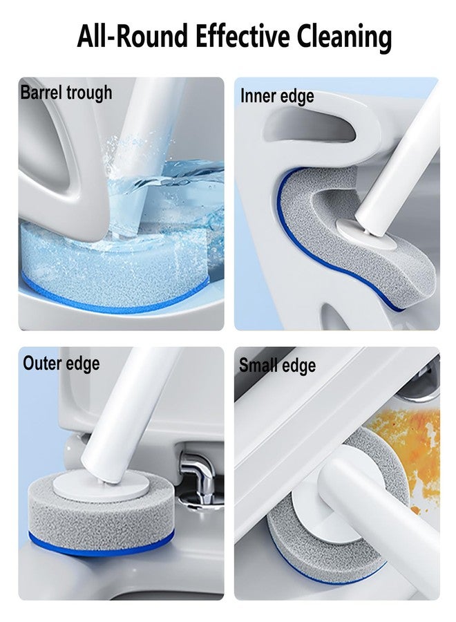 MOPALL Disposable Toilet Brush and Holder Set with 6 Wand Refills, Wall Mounted Toilet Bowl Cleaner Wand,Toilet Cleaning Kit System(1 Wand+1 Caddy+6 Refills) - Image 3