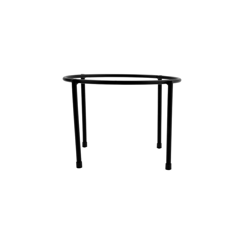 Get G.E.T. Enterprises IR-510 10" Black Round 1-Tier Pizza Stand, 7" Tall, Iron Powder Coated - Image 3