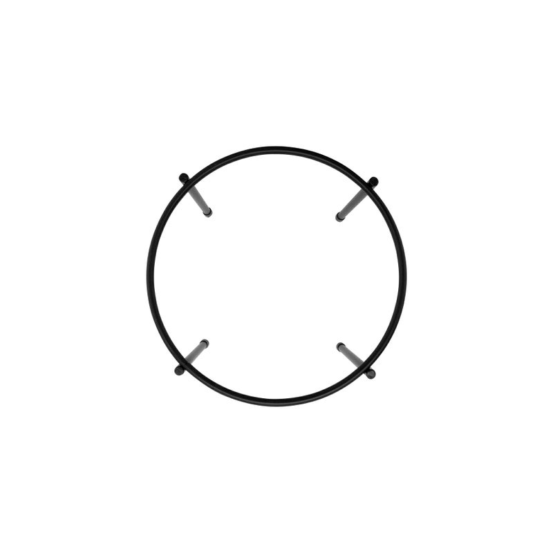 Get G.E.T. Enterprises IR-510 10" Black Round 1-Tier Pizza Stand, 7" Tall, Iron Powder Coated - Image 2