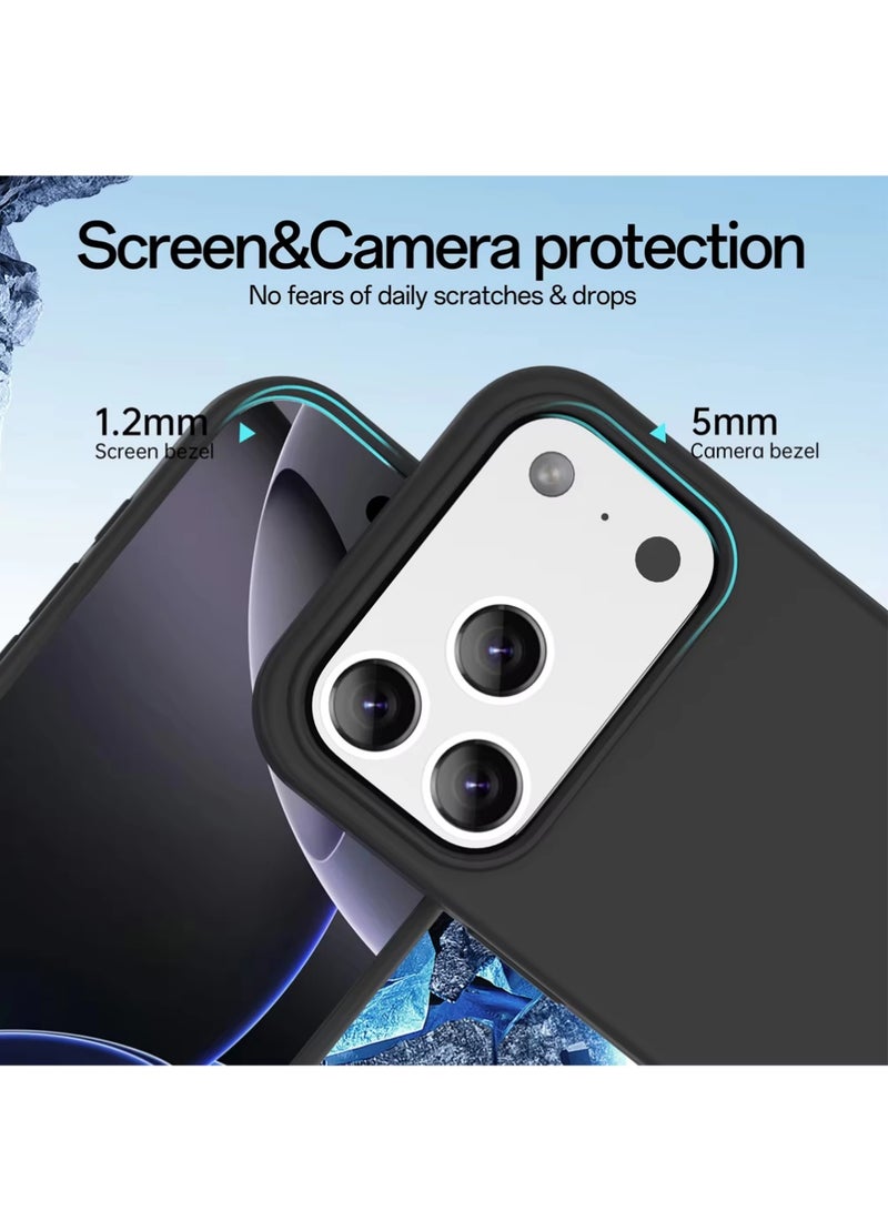 X-level for iPhone 17 Pro Max Case, Compatible with MagSafe, Magnetic Back Shockproof Cover with Strong Magnet, Slim Thin Protection Phone Case for  iPhone 17 Pro Max 5G (Black) - Image 3