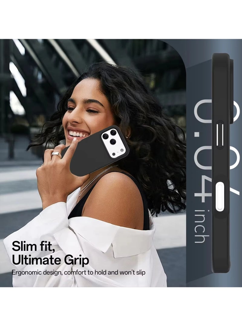 X-level for iPhone 17 Pro Max Case, Compatible with MagSafe, Magnetic Back Shockproof Cover with Strong Magnet, Slim Thin Protection Phone Case for  iPhone 17 Pro Max 5G (Black) - Image 5