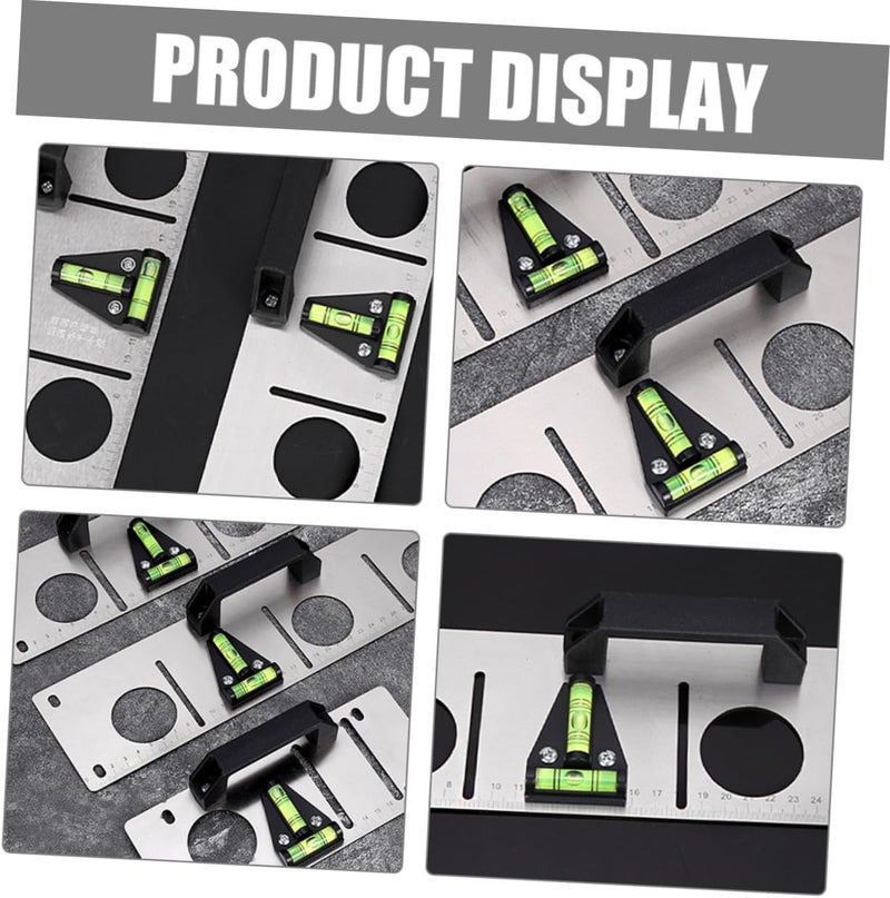 Kisangel 5pcs T-shape Bubble Level and Mini Triangular Bubble Level Set with Mounting Holes Small Portable Measuring Tool for Horizontal and Vertical Alignment in Construction and DIY - Image 5