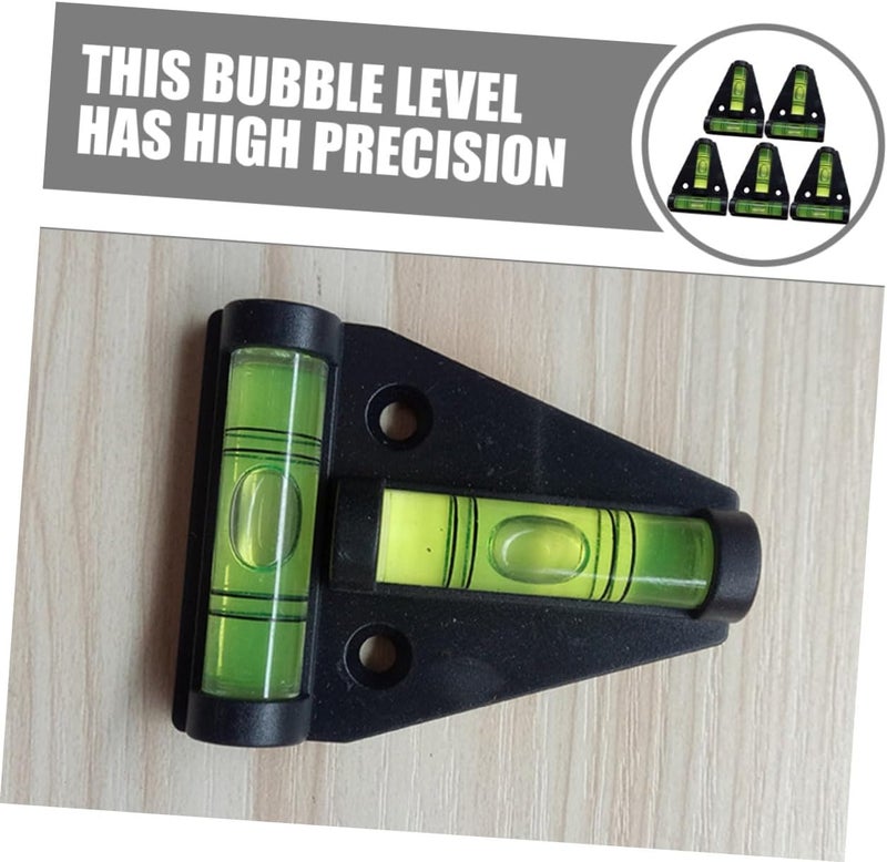 Kisangel 5pcs T-shape Bubble Level and Mini Triangular Bubble Level Set with Mounting Holes Small Portable Measuring Tool for Horizontal and Vertical Alignment in Construction and DIY - Image 3