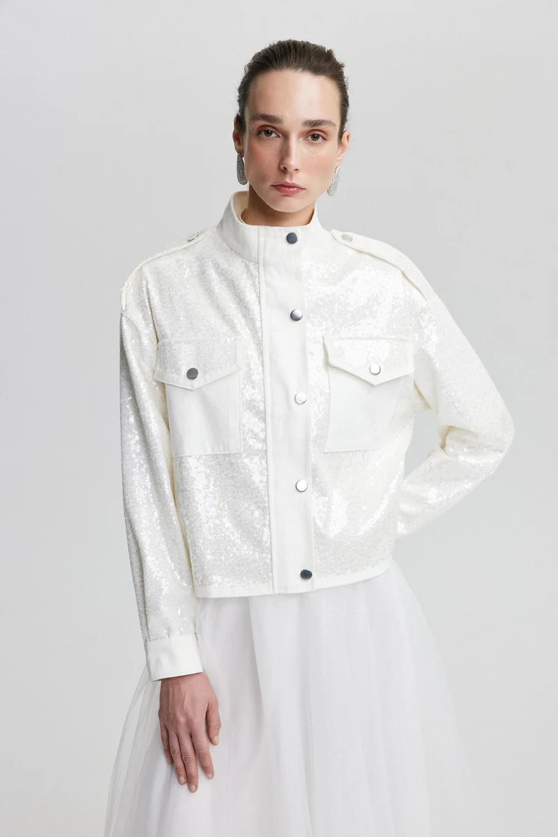Touche Sequined Short Jacket
