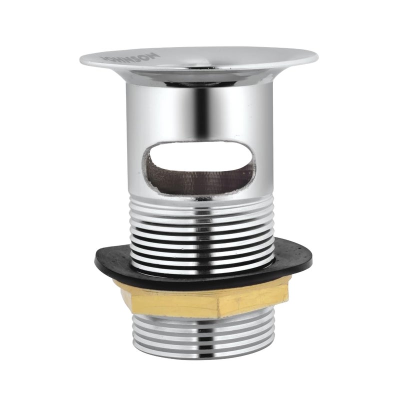 Johnson Bathrooms Johnson Brass 2.5 inch 84mm Waste Coupling| Half Thread Waste Coupling for Wash Basins| White Chrome Drain Outlet - Image 2