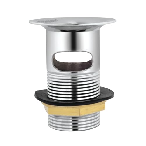 Johnson Bathrooms Johnson Brass 2.5 inch 84mm Waste Coupling| Half Thread Waste Coupling for Wash Basins| White Chrome Drain Outlet - Image 1