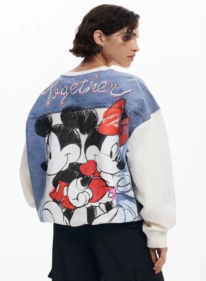 DESIGUAL Mickey And Minnie Sweatshirt
