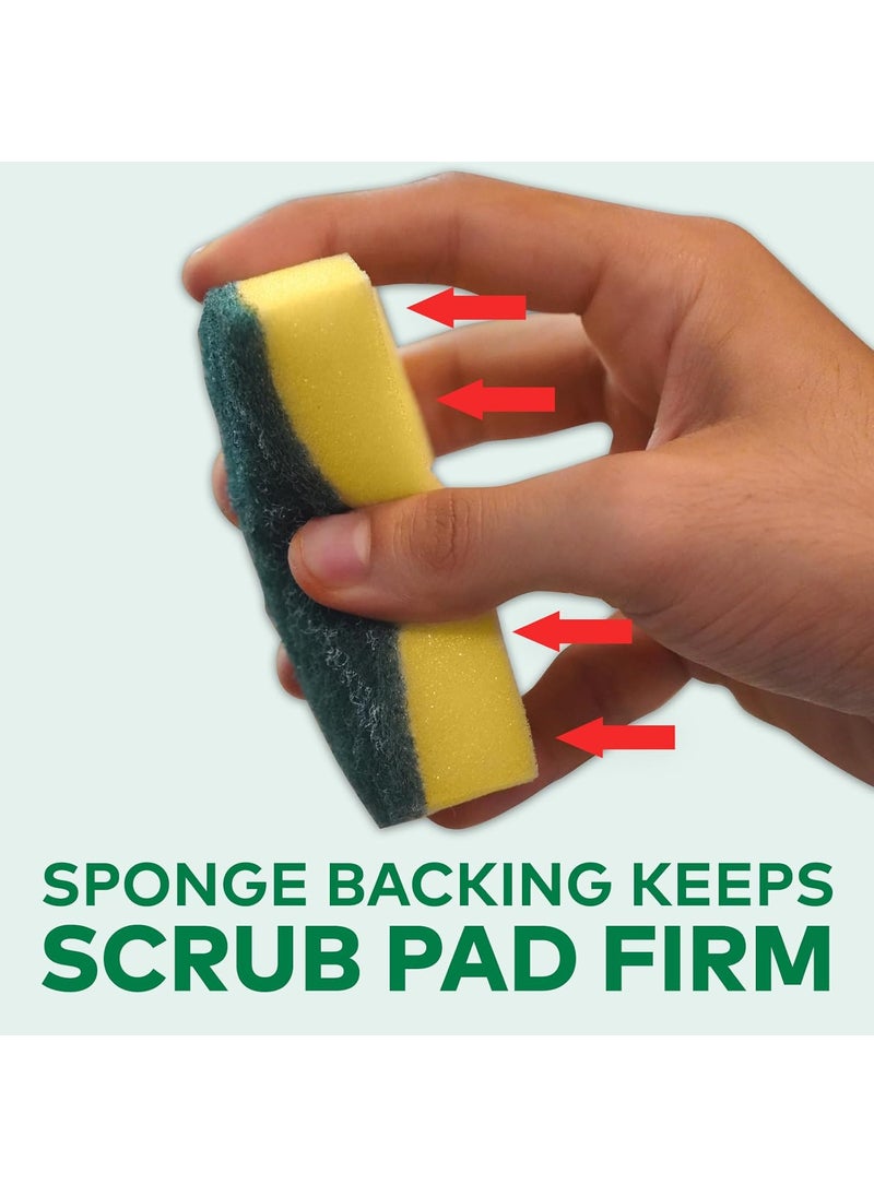 Scotch Brite ScotchBrite Scrub Sponge for Utensil Cleaning Kitchen scrubber with sponge Pack 6  - Image 4