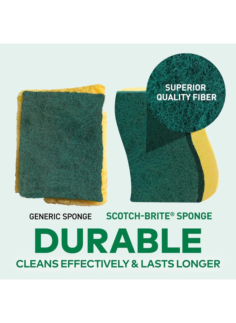 Scotch Brite ScotchBrite Scrub Sponge for Utensil Cleaning Kitchen scrubber with sponge Pack 6  - Image 5