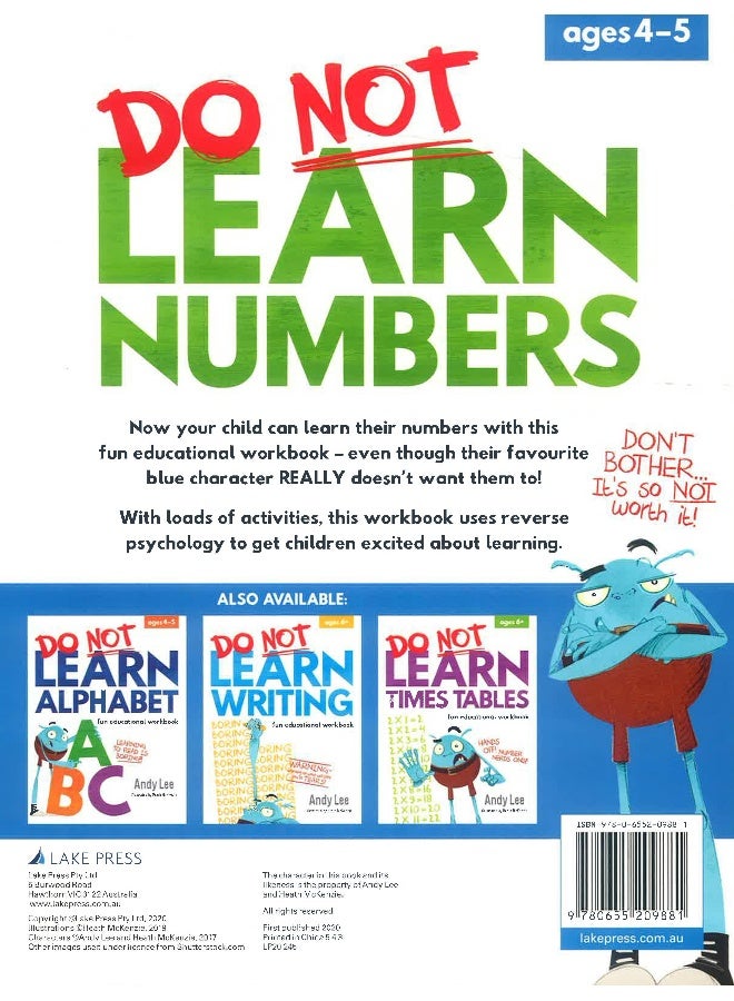 Do Not Learn Number 123 Workbook  - Image 2