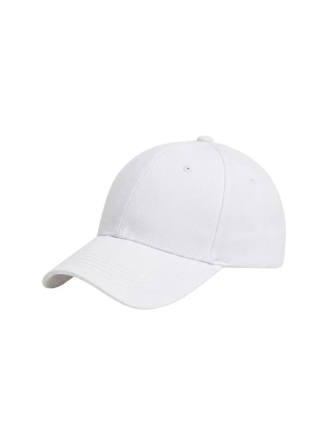 Mobcos Mobcos 100% Cotton Adjustable Baseball Cap White Unisex Dad Hat for Running, Sports & Outdoor Activities