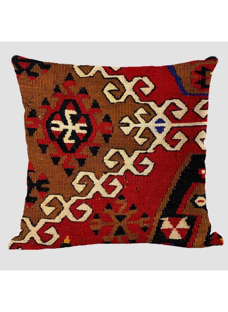 4 قطعة البوهيمي وسادة القضية الوطنية الكتان القضية متعددة الألوان 45x45cm بدون وسادة - Image 2