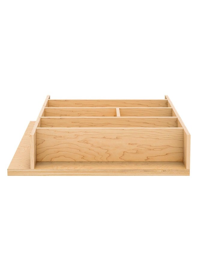 Rev-A-Shelf Natural Maple Right Size Utensil Insert Home Storage Kitchen Organizer 7 Compartment Drawer Accessory, 16 1/4" x 19 1/2", 4WUT-21SH-1 - Image 5