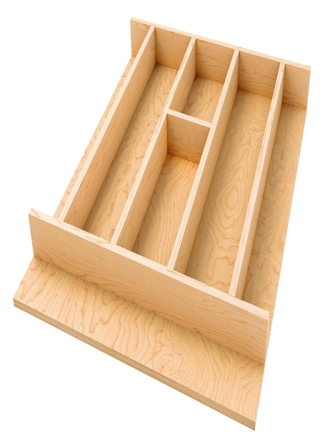Rev-A-Shelf Natural Maple Right Size Utensil Insert Home Storage Kitchen Organizer 7 Compartment Drawer Accessory, 16 1/4" x 19 1/2", 4WUT-21SH-1 - Image 1