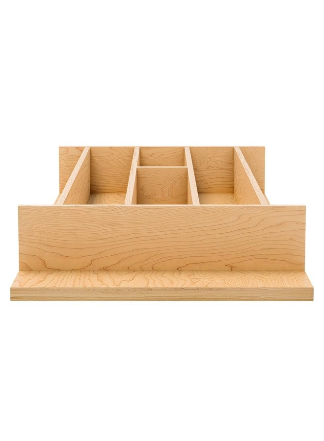 Rev-A-Shelf Natural Maple Right Size Utensil Insert Home Storage Kitchen Organizer 7 Compartment Drawer Accessory, 16 1/4" x 19 1/2", 4WUT-21SH-1 - Image 4
