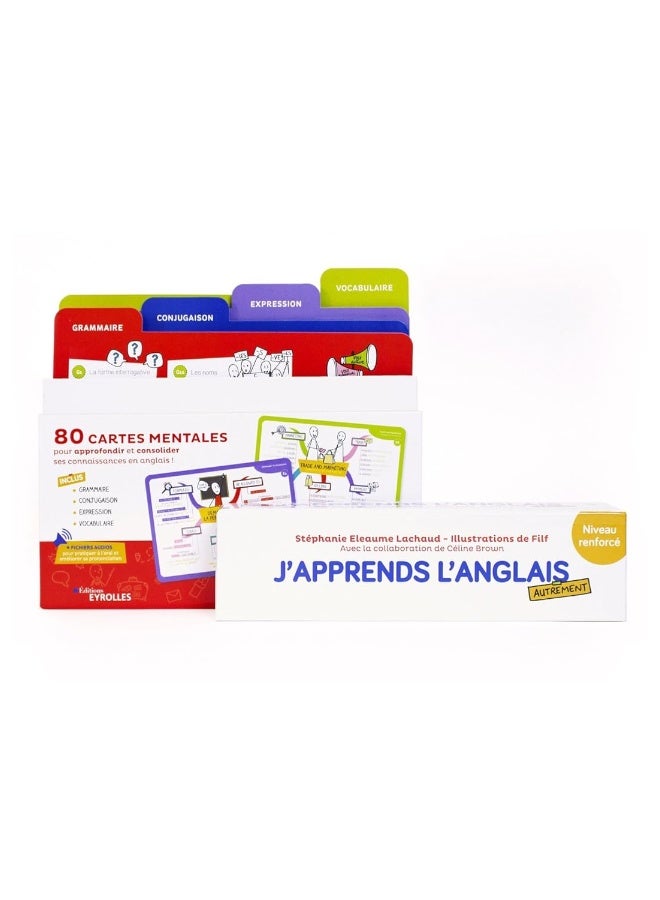 J'apprends l'anglais autrement - Niveau renforcé: 80 CARTES MENTALES pour approfondir et consolider - Image 5
