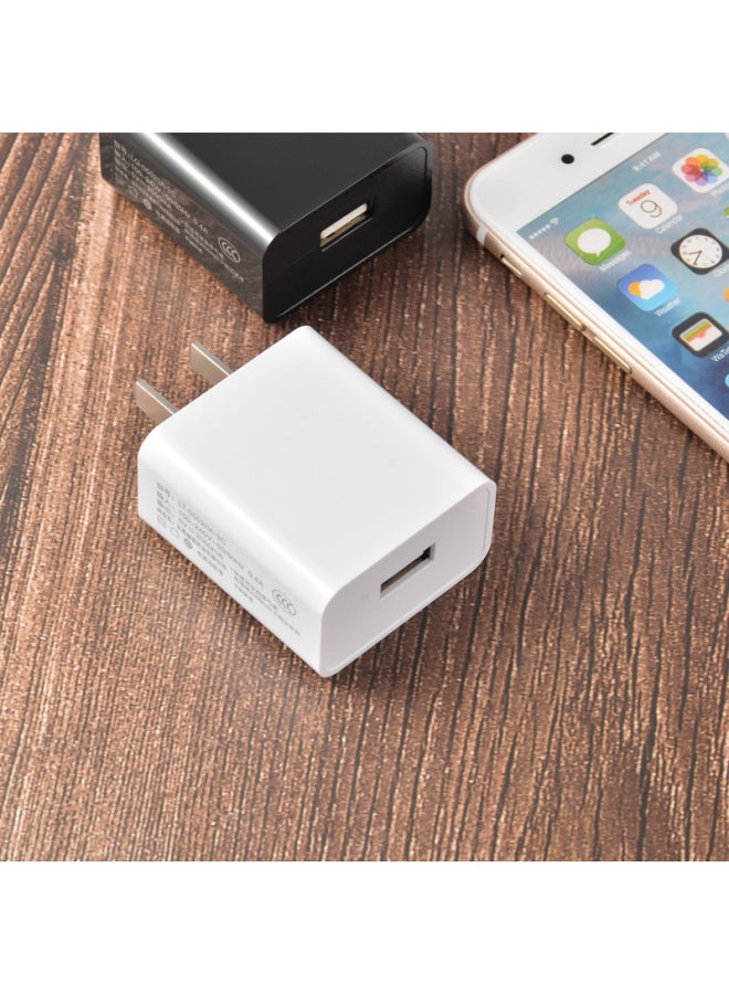 3C Certification 5V2A Charger USB Power Adapter 5v1a 2.1A Mobile Phone Fast Charging Tablet-Color:High Quality 5V2.1A White - Image 2