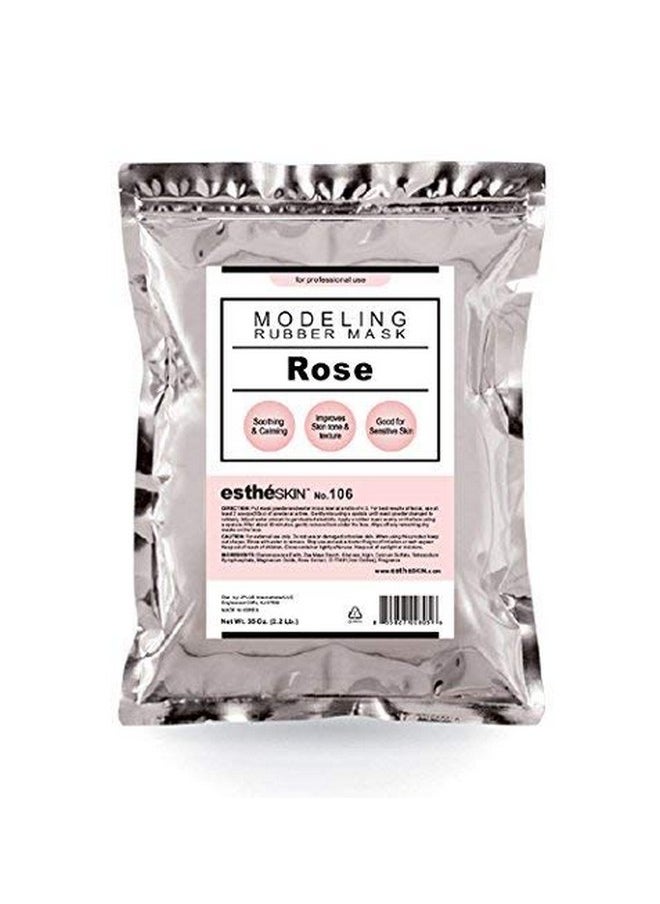 estheskin No.106 Rose Peel Off Type Modeling Rubber Mask Powder For Facial Skin Care Treatment 35Oz  - Image 1
