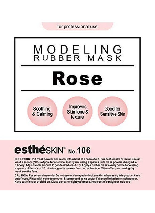 estheskin No.106 Rose Peel Off Type Modeling Rubber Mask Powder For Facial Skin Care Treatment 35Oz  - Image 2