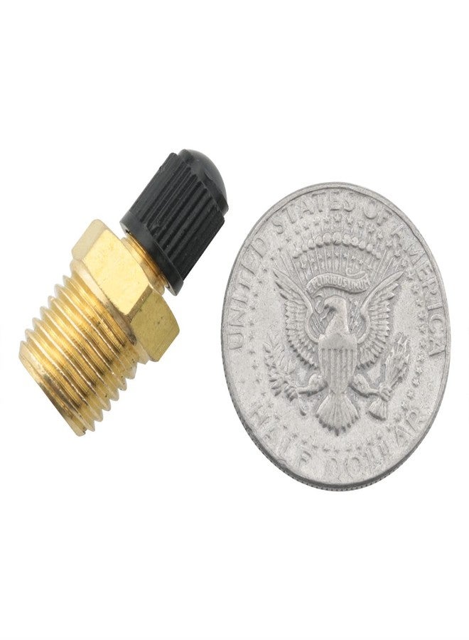 WHYHKJ 2pcs 1/4" NPT Solid Brass Air Compressor Tank Fill Valve Hexagonal Valves Motorcycle Hexagonal Shock Absorber Valves - Image 5