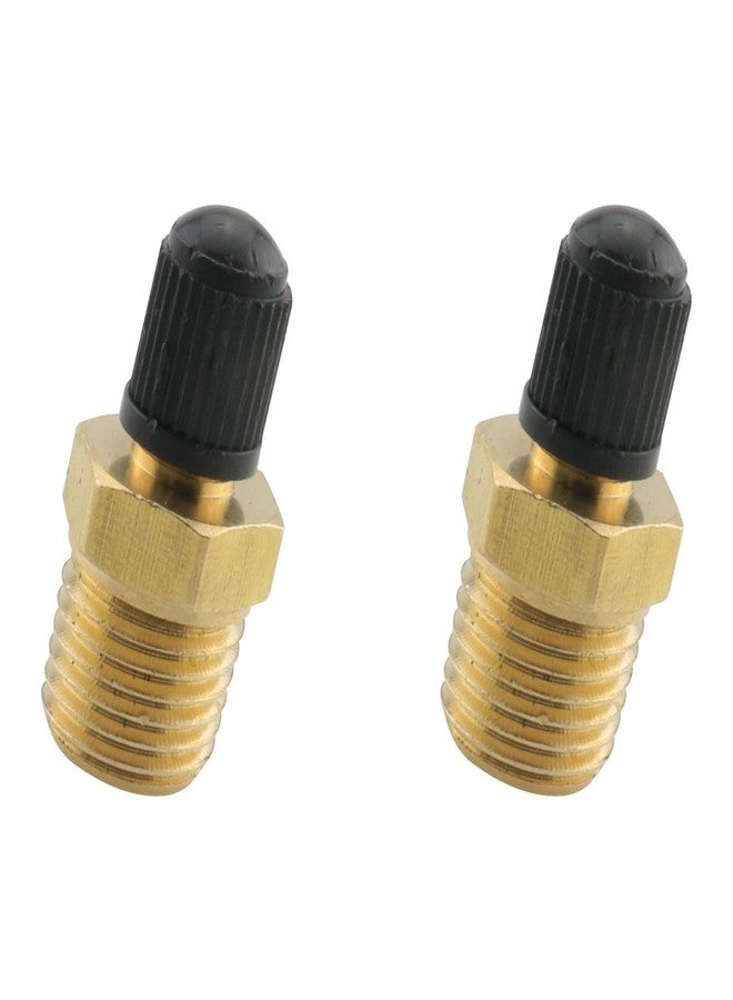 WHYHKJ 2pcs 1/4" NPT Solid Brass Air Compressor Tank Fill Valve Hexagonal Valves Motorcycle Hexagonal Shock Absorber Valves - Image 3