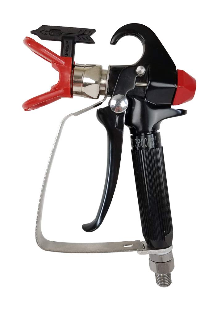 AeroPro 818C Airless Paint Spray Gun High Pressure 3600 PSI with 517 Reversible Nozzle Tip for Exterior PaintPrimer with Swivel Joint for Airless Paint Sprayers M1 M3 Paint Sprayer Accessories