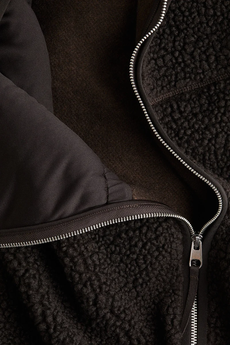 H&M MAMA Before & After Babywearing teddy jacket