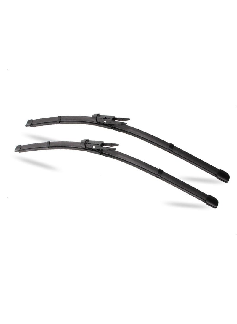 طقم مساحات زجاج الامامى للسيارة خامة عالية الجودة مقاس  600  ملي 24  بوصة 2 قطعة BMW 520 2010 - Image 1