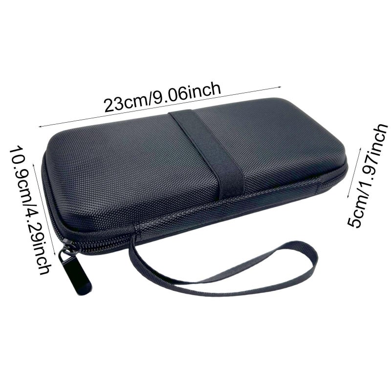 Hard Case Soft Padded Accessories Storage Bag For Ti 85 Ti 89 Black - Image 3