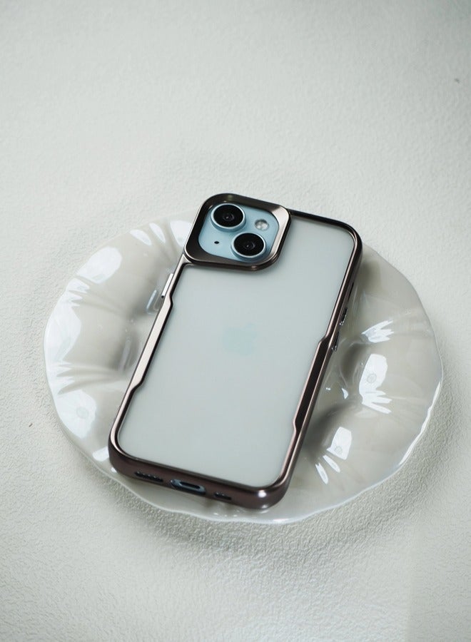 ShebSheb iPhone 15 Case, Non-Yellowing Shockproof Phone Bumper Cover, Anti-Scratch Clear Back - Image 4