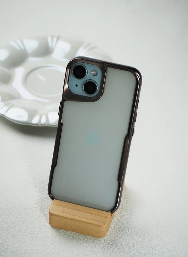 ShebSheb iPhone 15 Case, Non-Yellowing Shockproof Phone Bumper Cover, Anti-Scratch Clear Back - Image 3